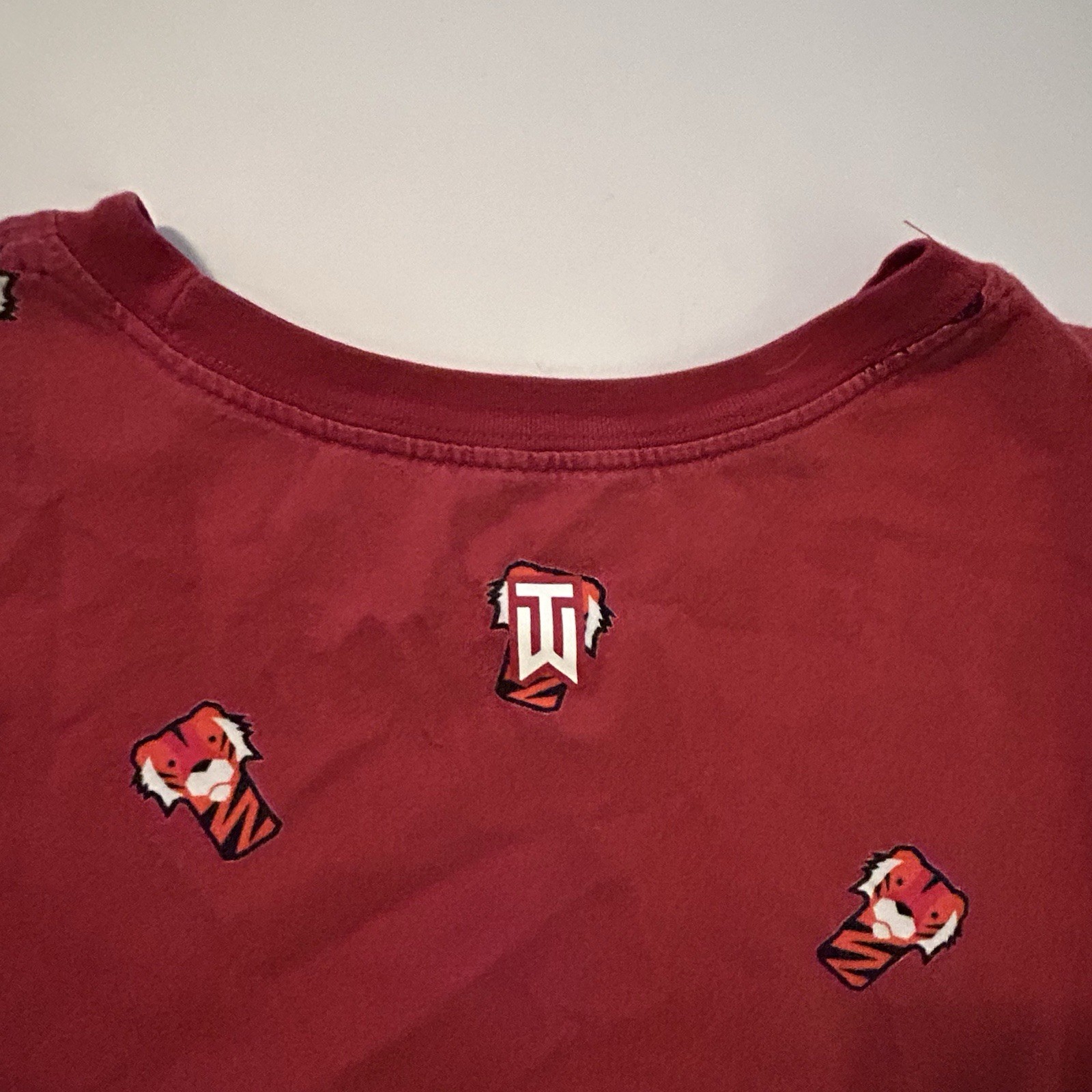NIKE GOLF TW TIGER WOODS ALL OVER PRINT T-SHIRT Red 2XL Golf Gear