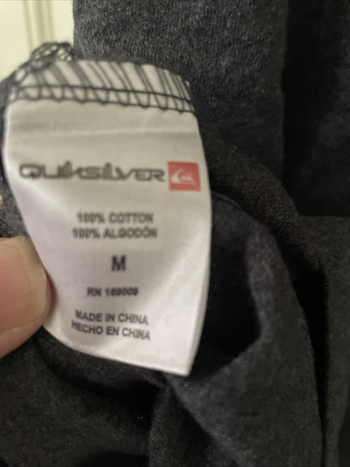 New Quiksilver Tank Top Gym Workout Running Street Style Men&rsquo;s Shirt Size M Gray