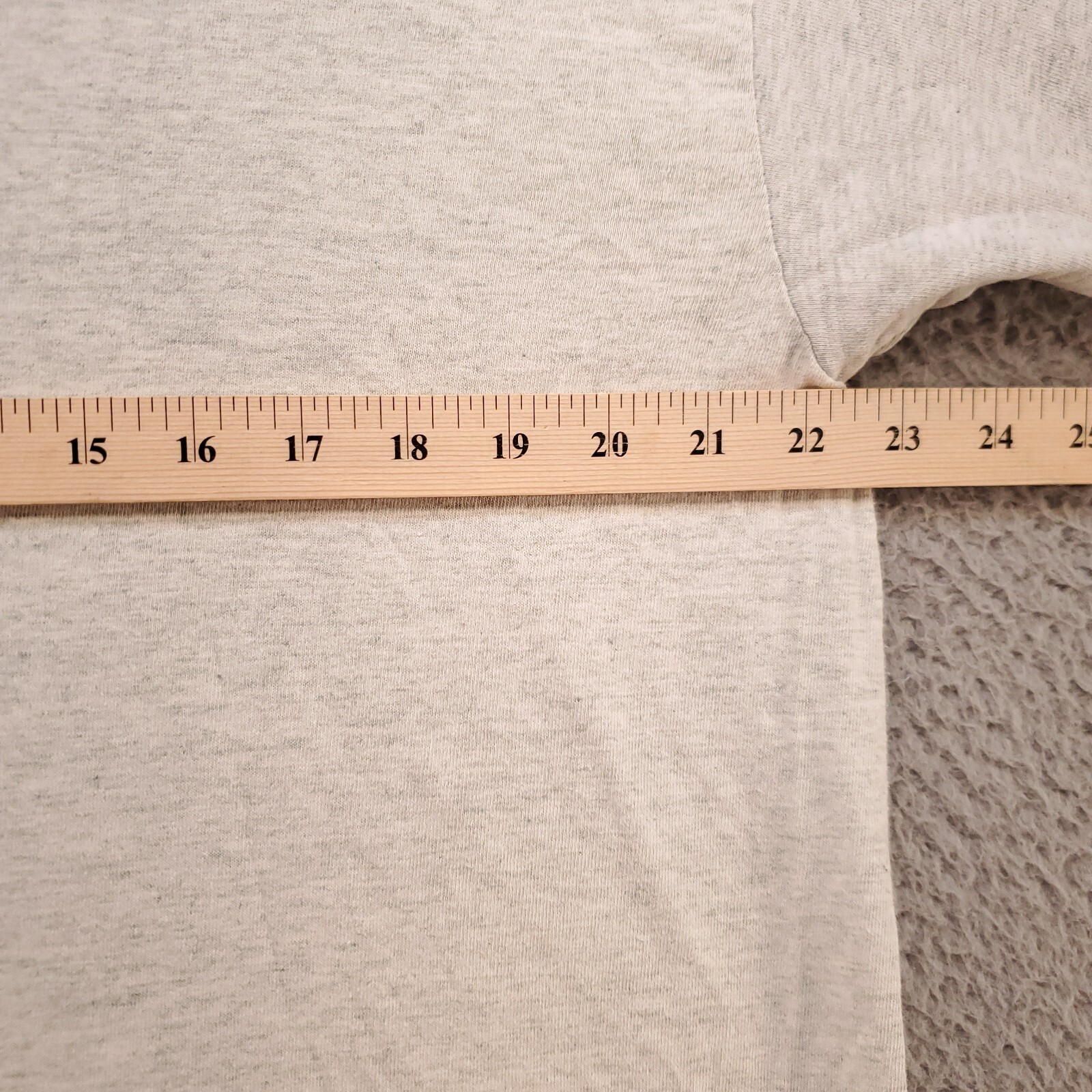 Vintage Fruit Of The Loom Shirt Mens XL Gray Purple Cuff 90s Skater Ringer USA