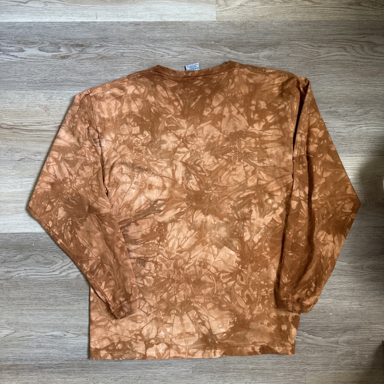 Vintage 90s Y2K Bald Eagle Tie Dye Long Sleeve Shawnee State Park Ohio Nature