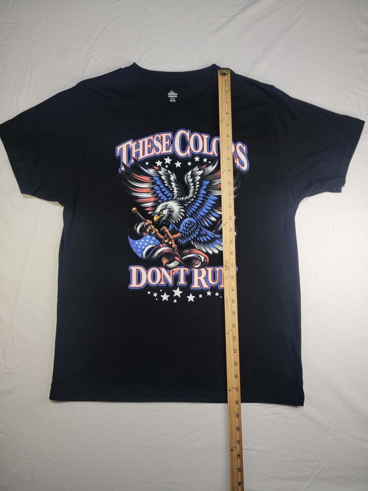 Way To Celebrate Patriotic Eagle T-Shirt Men&rsquo;s L Black USA Flag « These Colors…