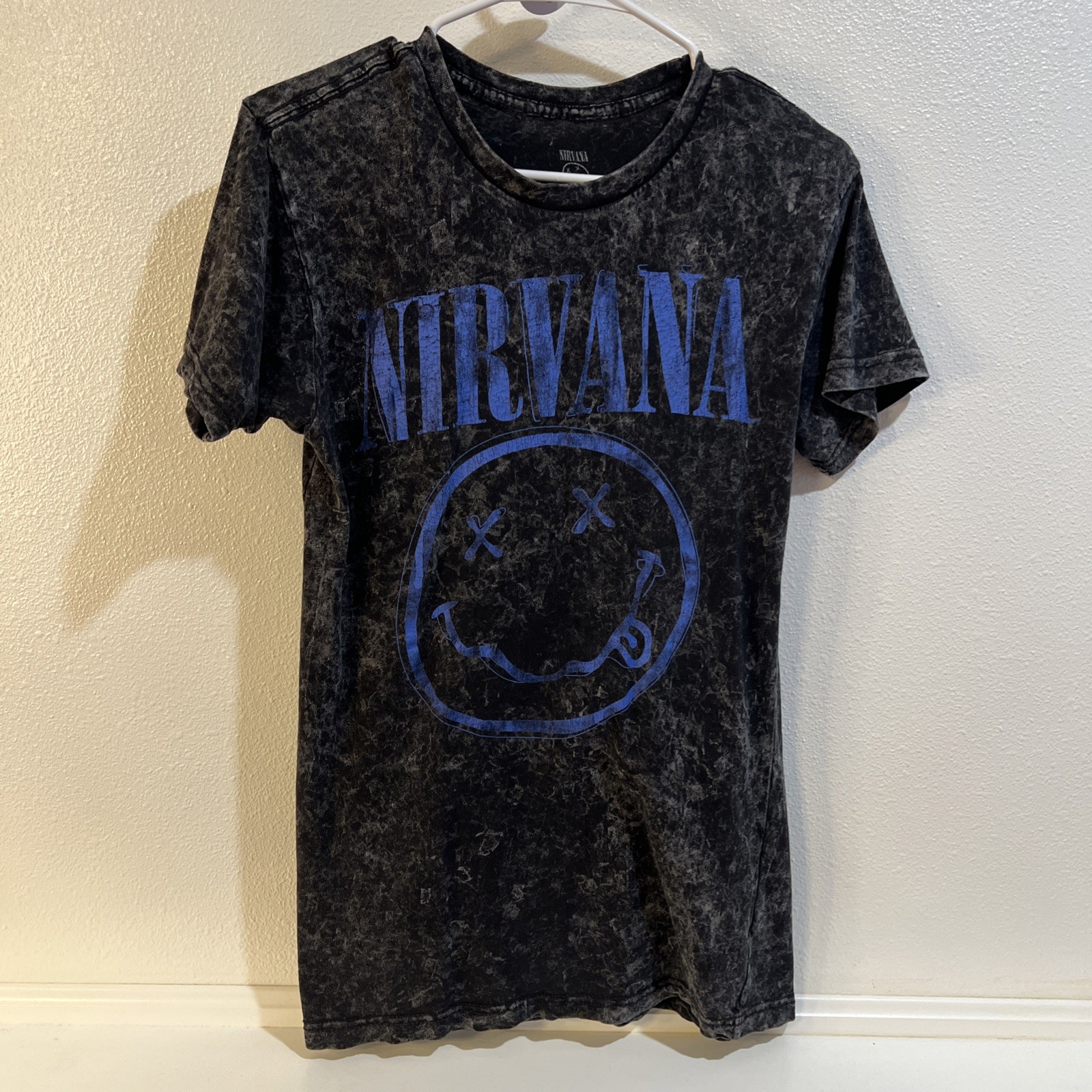 Nirvana Music acid wash t-shirt Size Small Vintage Music 90s hip hop classic 80s