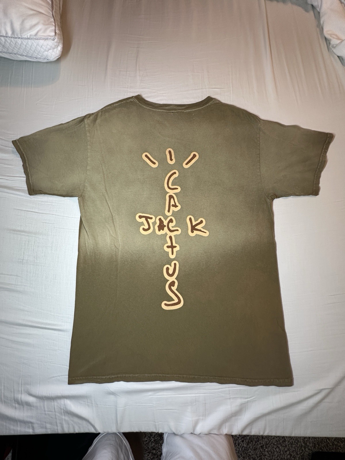 Travis Scott Highest in the Room Cactus Jack Olive Green T-Shirt Men’s Size (L)