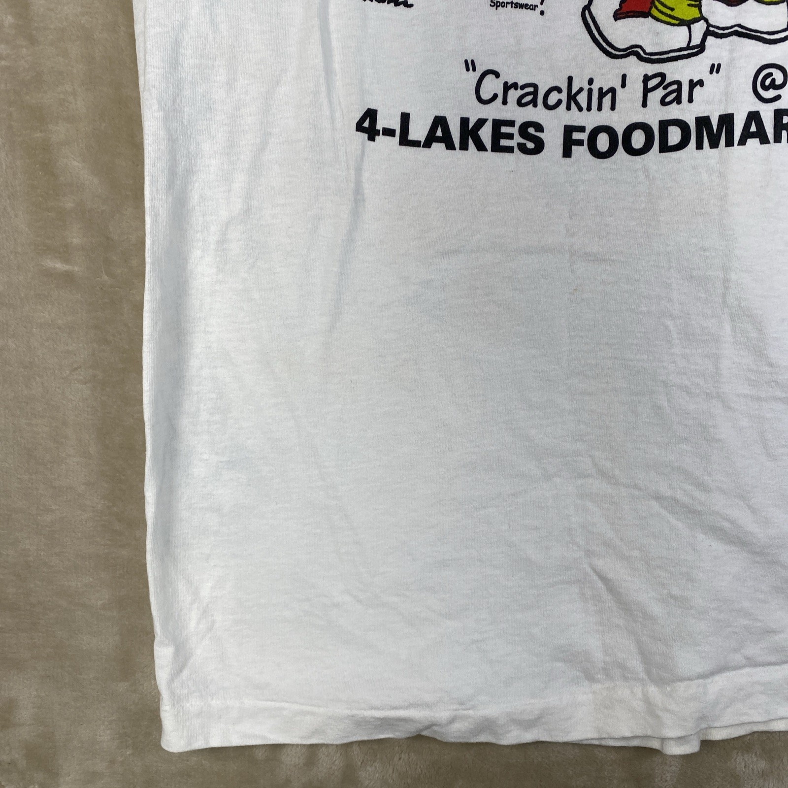 Vintage 90’s Single Stitch Funny Graphic Golf Shirt USA Made Size XL Cracky