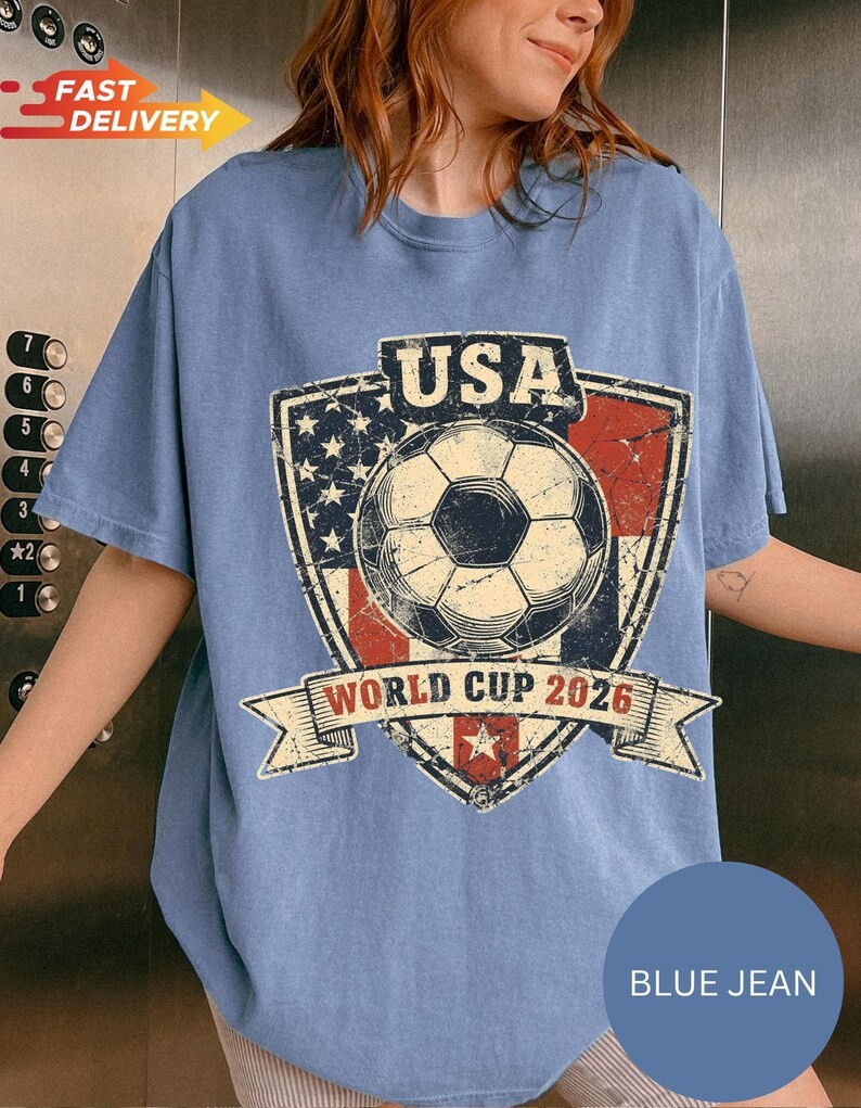 Vintage USA Football Comfort Tee Soft Casual Fan Apparel