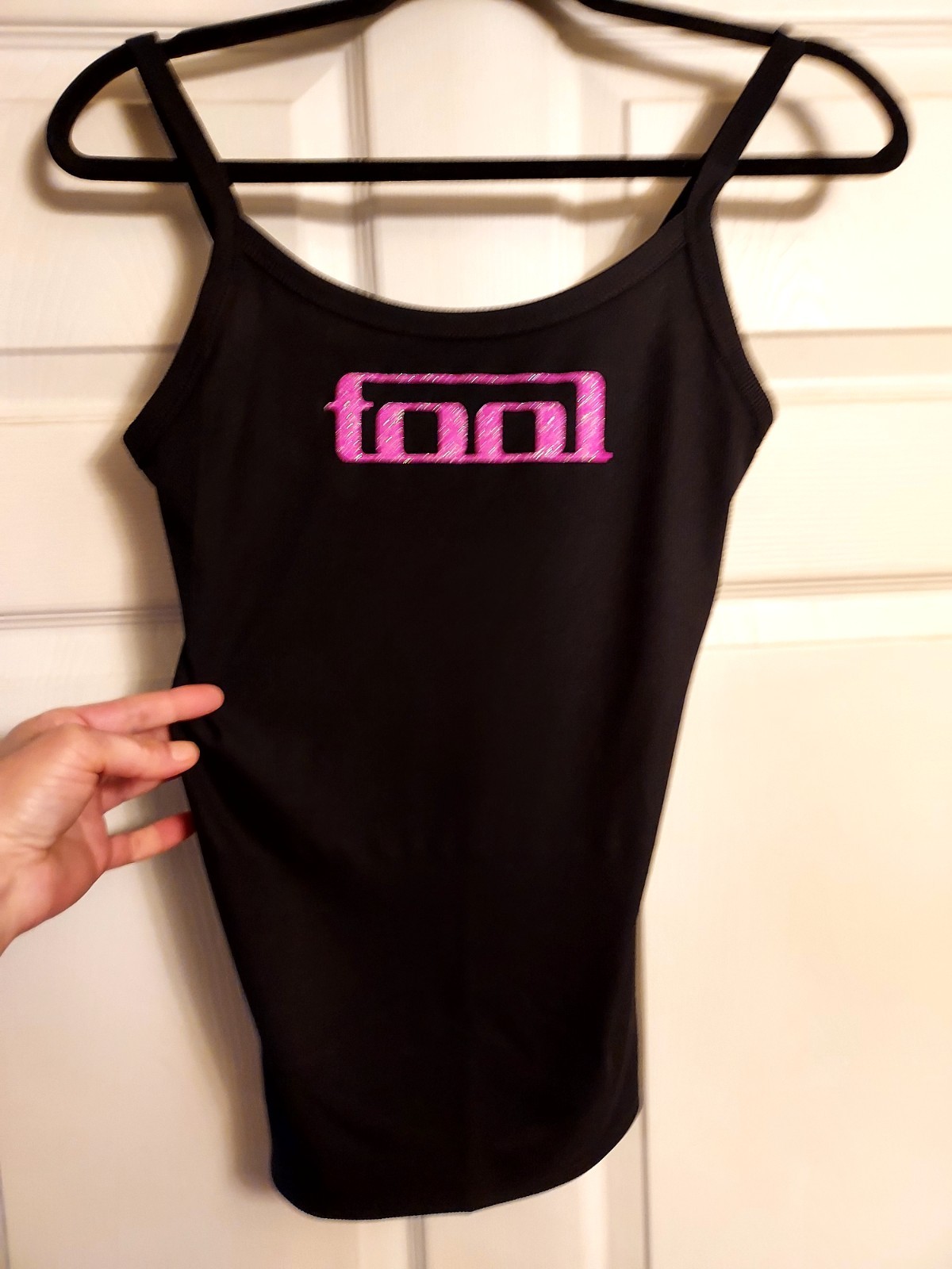tool band tank top tool crop top tool Pink Glitter shirt choose any Size XXs-2x