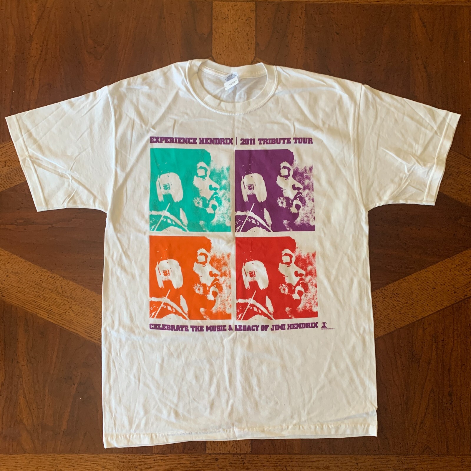 Jimi Hendrix Experience Shirt Adult Men&rsquo;s Large 2011 Tribute Tour Deadstock New