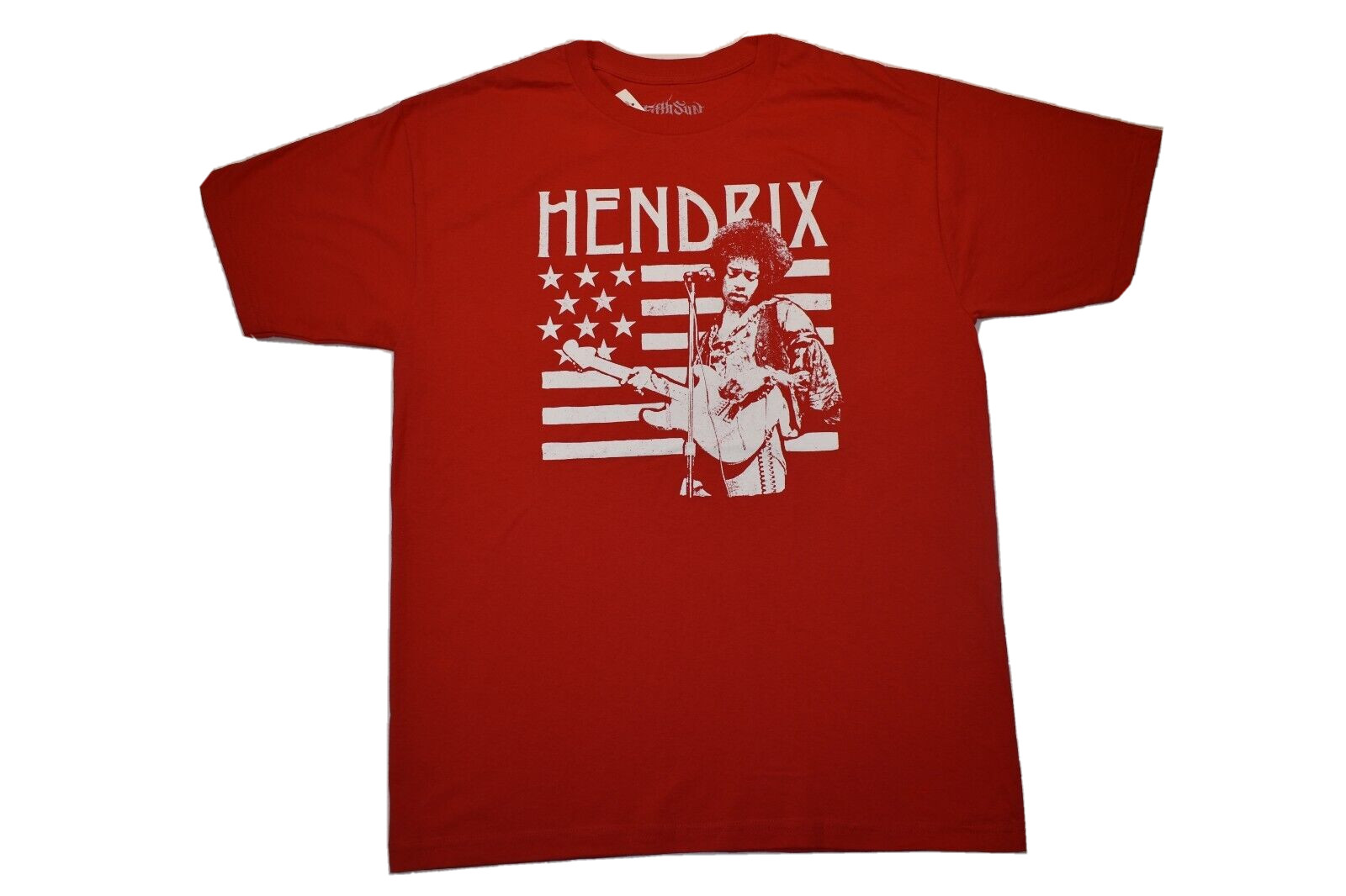 Fifth Sun Mens Jimi Hendrix American Flag Graphic Red Shirt NWT 2XL