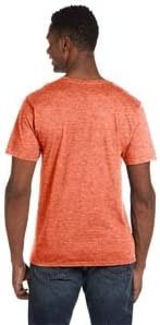 Gildan G64V Men&rsquo;s 4.5 Oz Softstyle V-Neck T-Shirt Heather Orange S