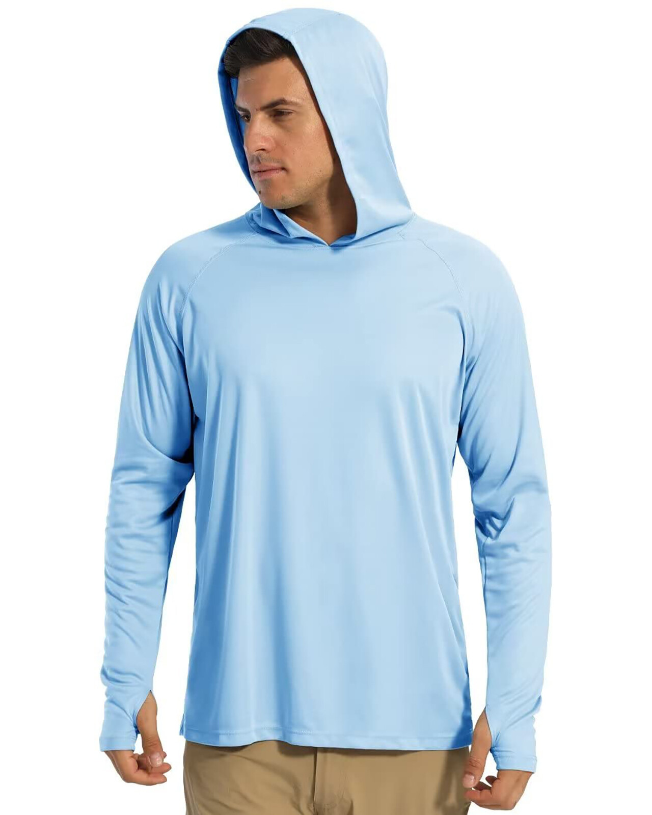 Men&rsquo;s UPF50+ Hoodie Shirts Fishing Hiking Sun Shirts Quick Dry Workout T-Shirts