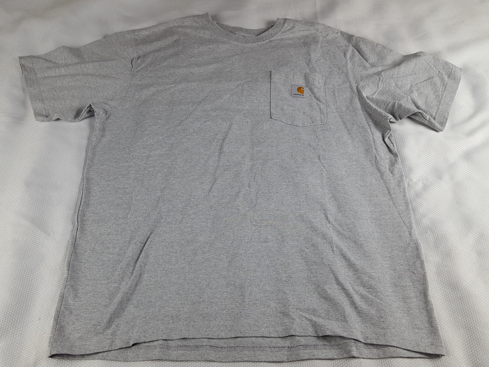 Carhartt Men&rsquo;s XL Original Fit Gray Short Sleeve Pocket Work Tee T-Shirt