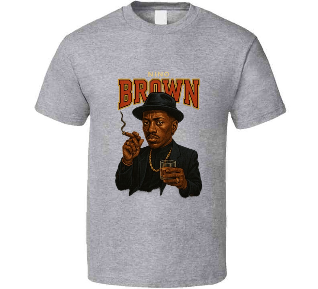 New Jack City Nino Brown Snipes Retro Hip Hop Caricature T Shirt