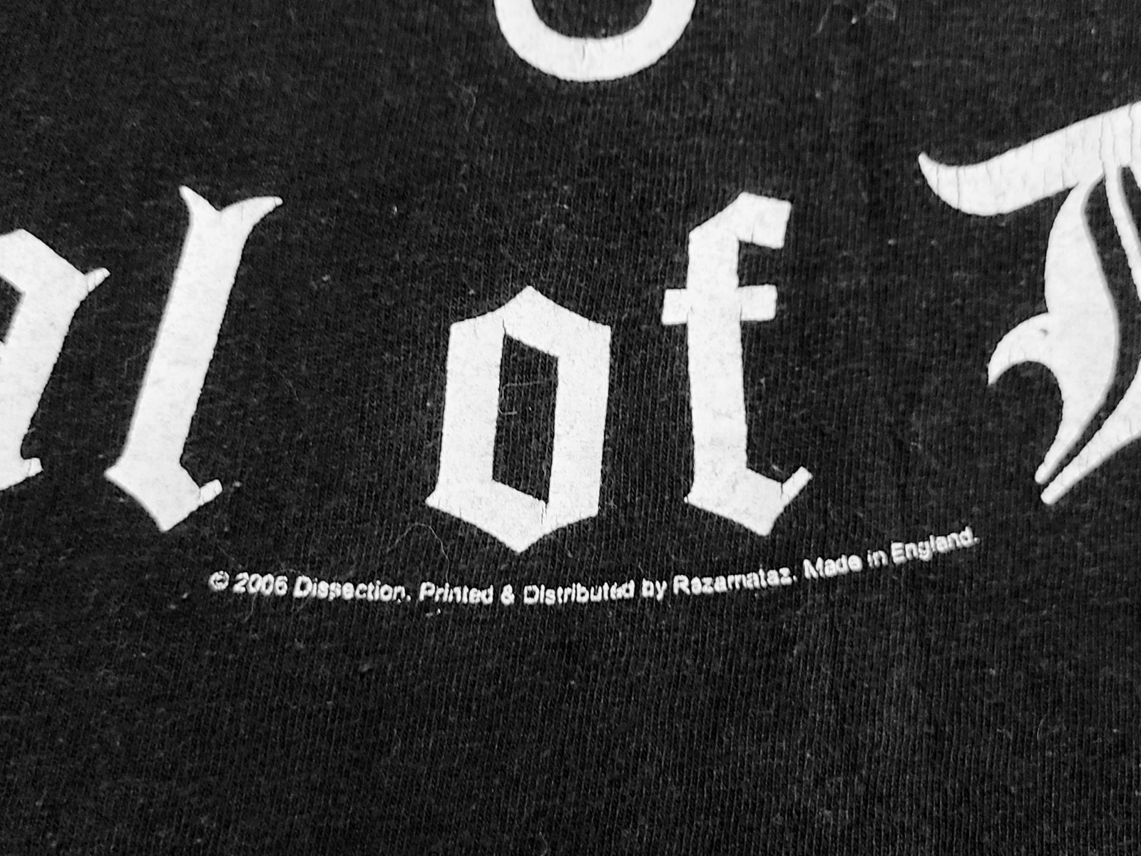 Vintage 2006 Dissection Storm of the Light&rsquo;s Bane Razamataz Shirt Size M RARE