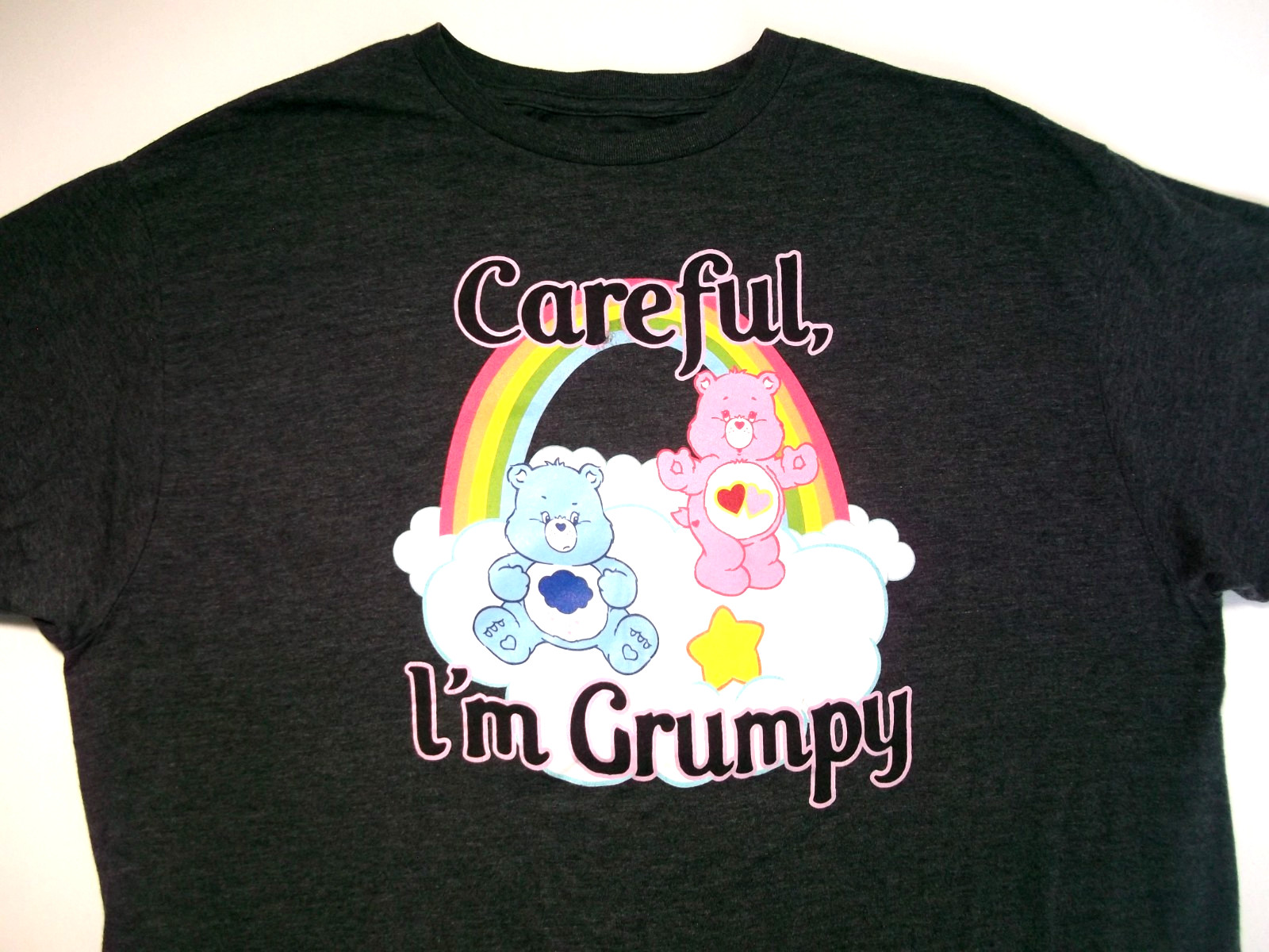 Care Bears T-Shirt Men&rsquo;s Sz. XL (W 24in x L 29in) Gray