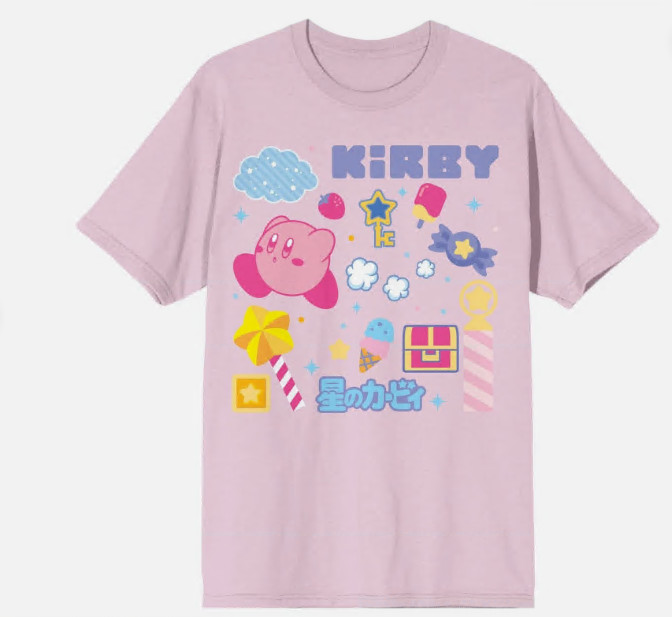 KIRBY Graphic Tee Unisex Short Sleeve Shirt S-5XL