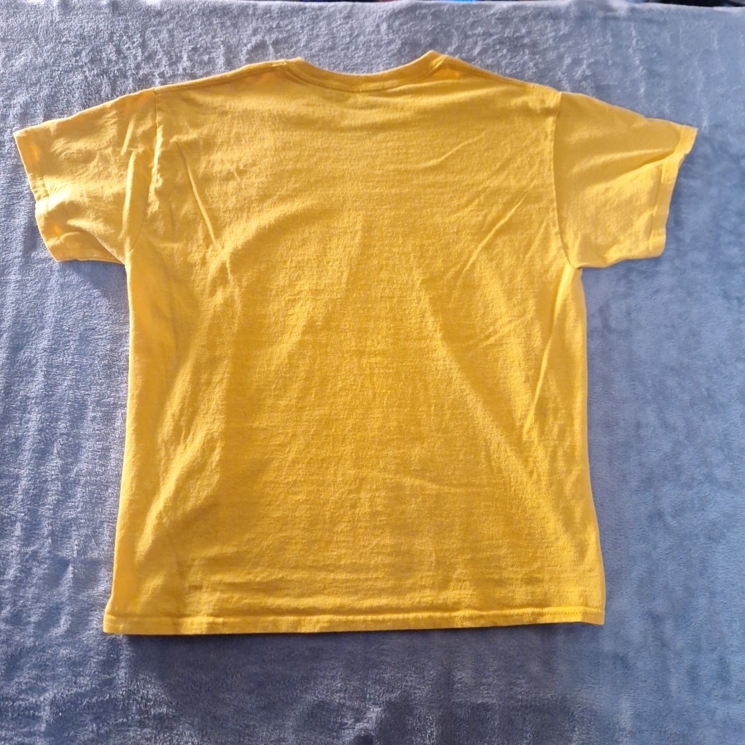 Naruto Shippuden T-Shirt Gold Naruto Uzumaki Anime Tee Size Large Cotton Yellow