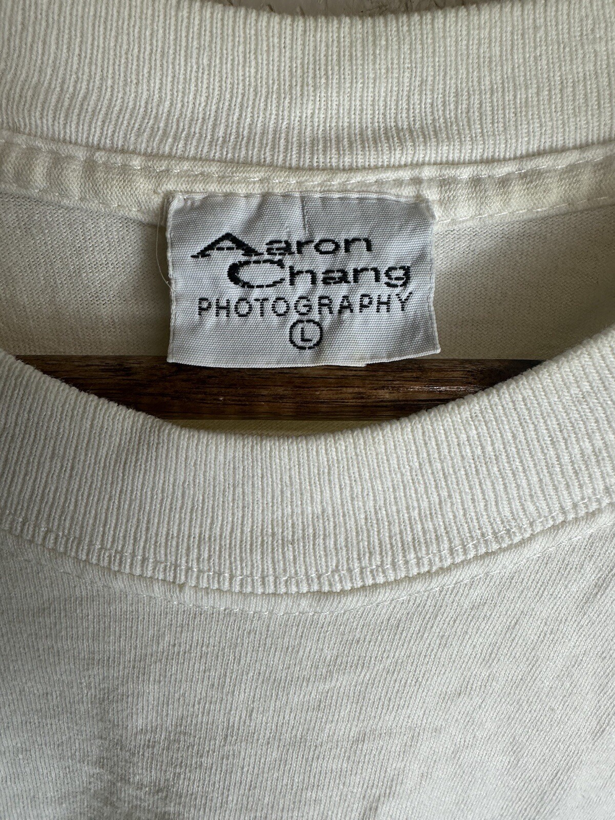 Vintage Aaron Chang Photography Men’s Model T Shirt Size Large