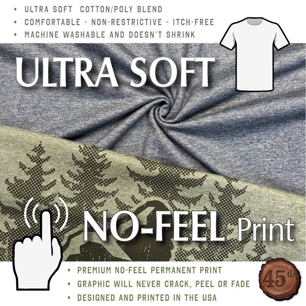 Bigfoot Deer Hunting T-Shirt – Funny Sasquatch Deer Hunting Shirt – A275