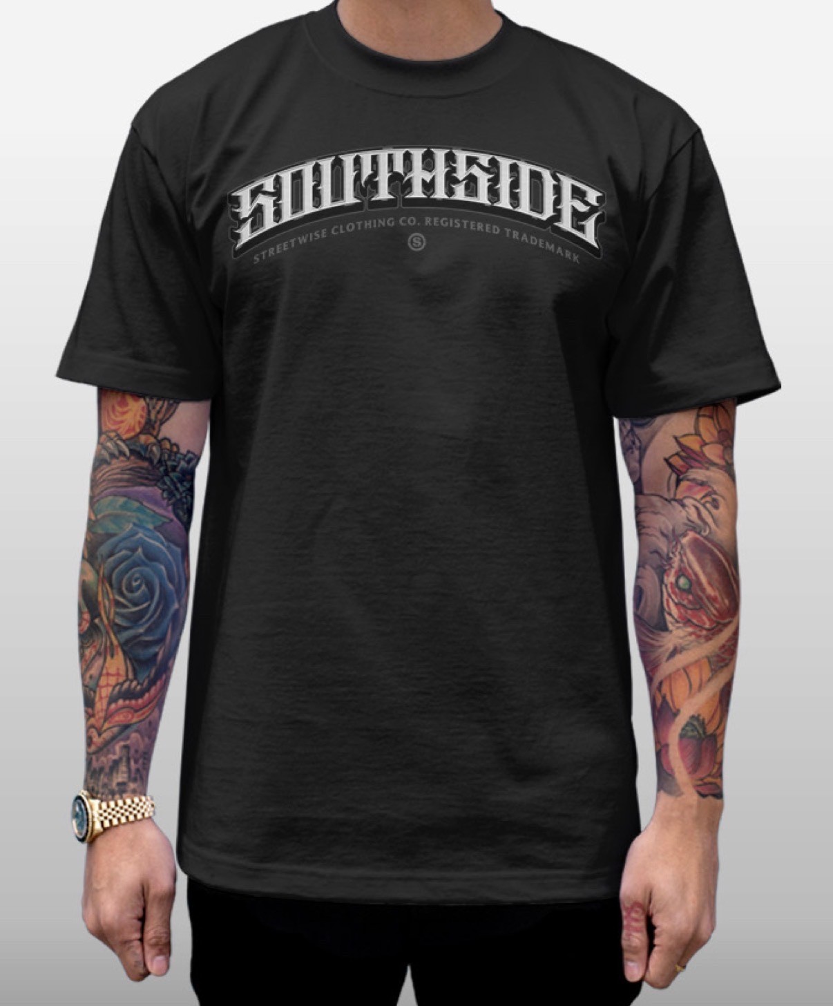 Streetwise South Side Graphic T-Shirt Black M-L-XL-2XL-3XL-4XL-5XL