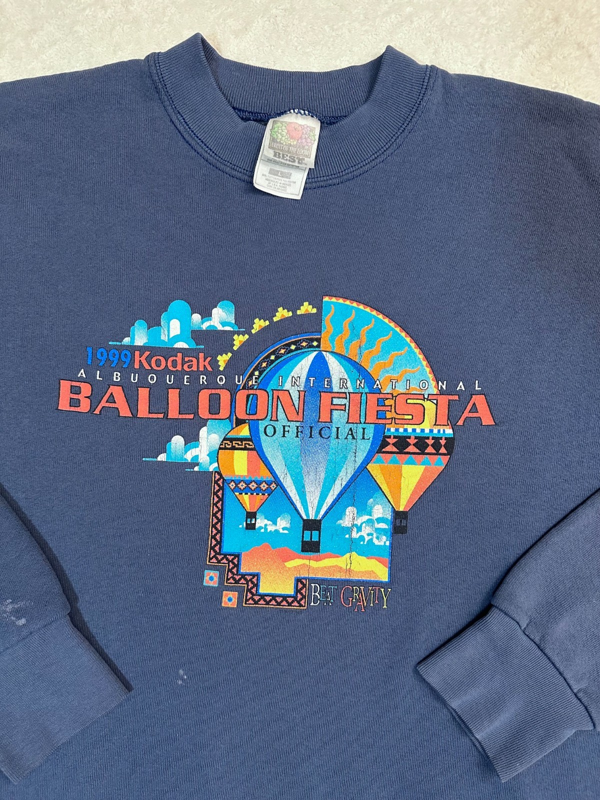 Vintage 1990s 1999 Albuquerque New Mexico Balloon Festival Official T-Shirt, L