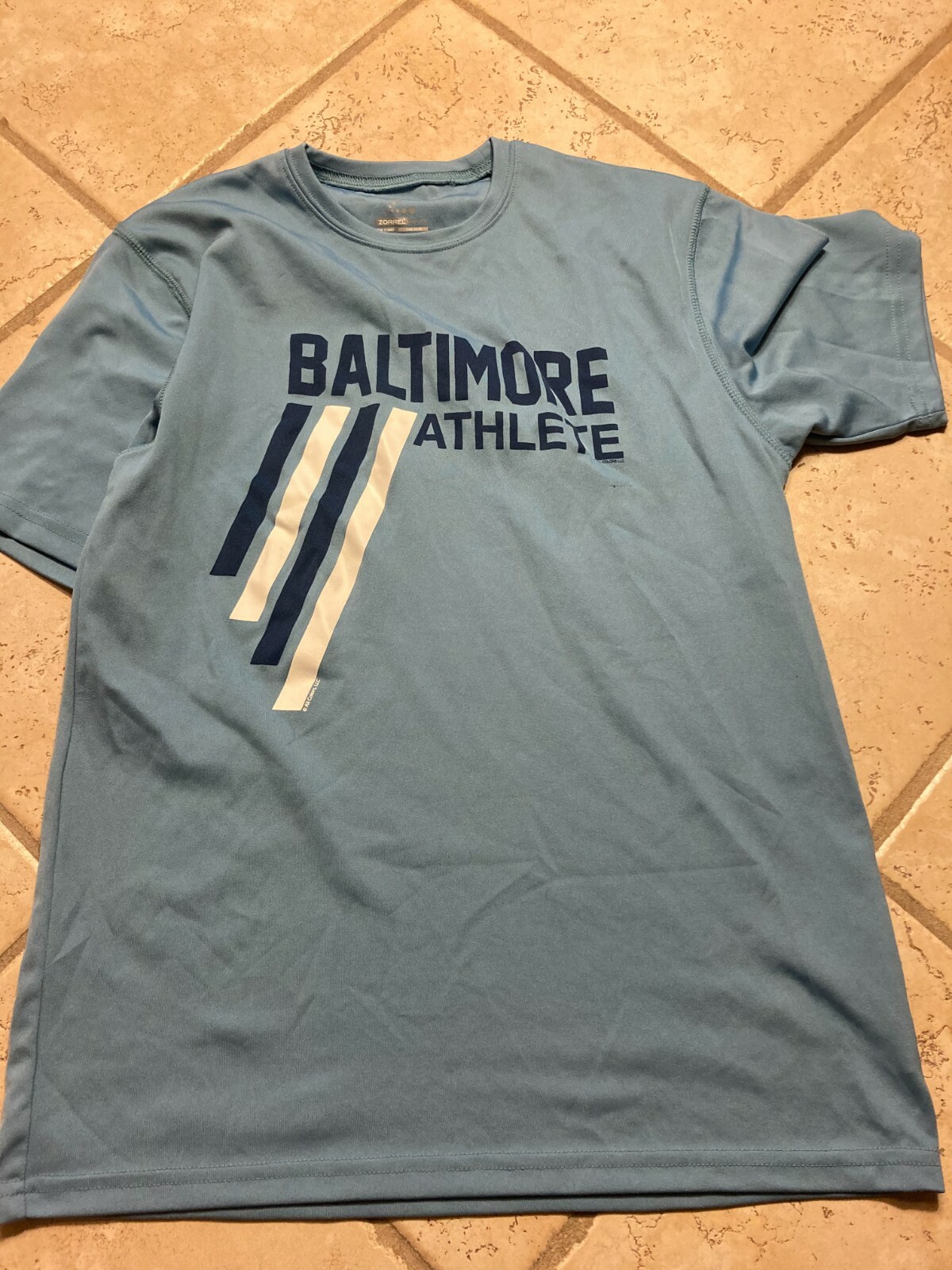 Nike Men&rsquo;s Athletic Wear Short Sleeve Gym Shirt, Size S Baltimore Athlete
