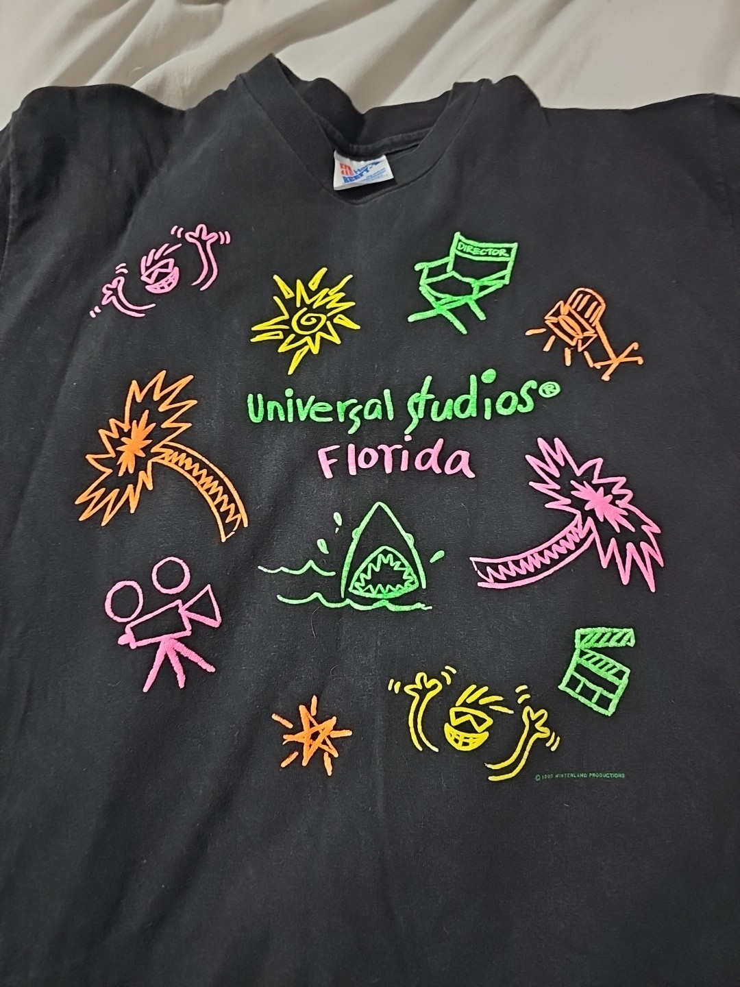 VTG Universal Studios Florida T-Shirt Large 1990 Single Stitch Made USA