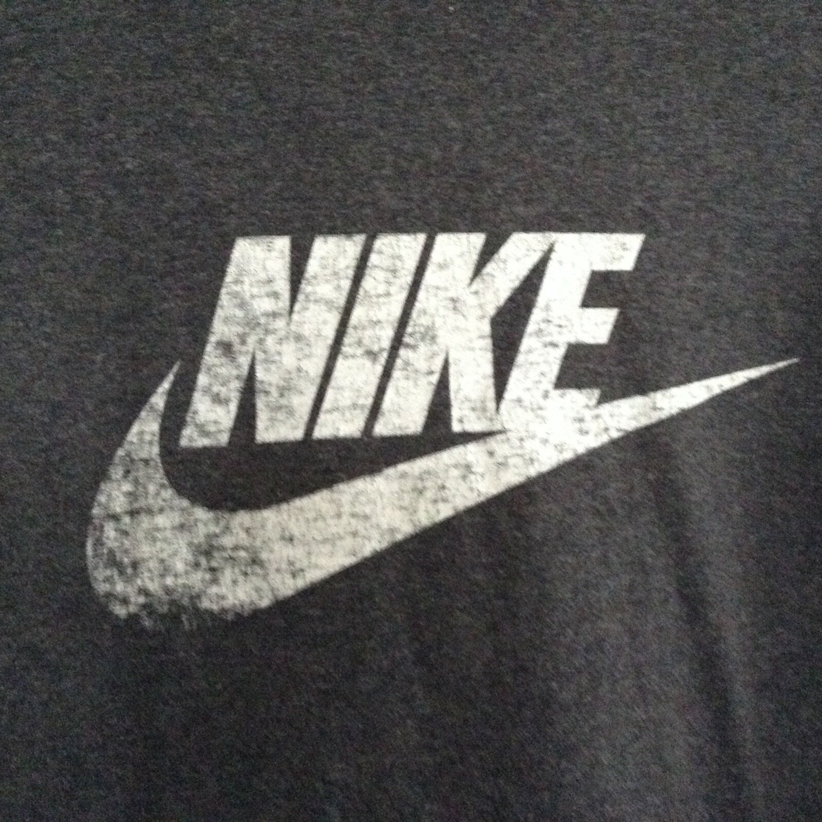 Nike Y2K Mens Dark Gray Straight Hem Short Sleeve Casual Graphic T Shirt Size L