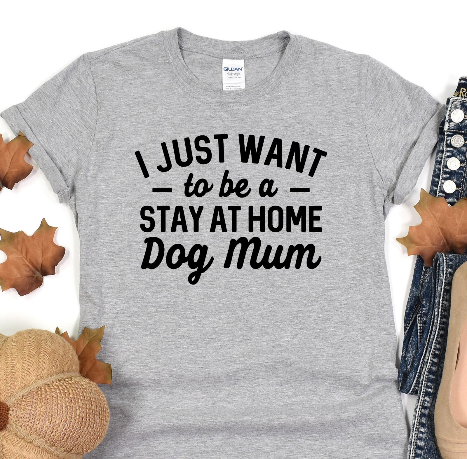 I Just Want To Be A Stay At Home Dog Mom, Dog Mom Shirt, Fur Mama Tee, Dog Lover