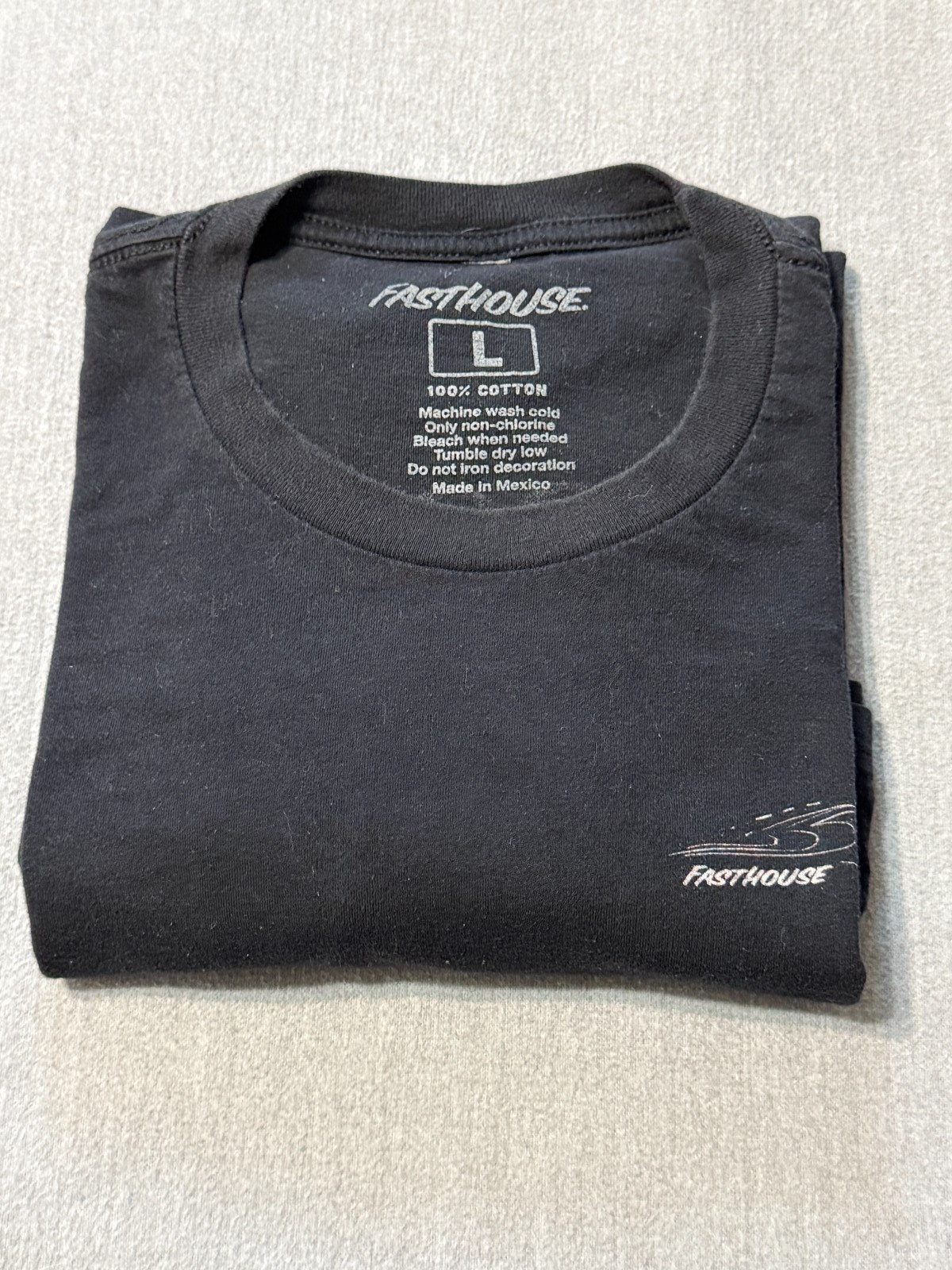 FASTHOUSE – Men&rsquo;s Short Sleeve L – LARGE – Black – F/H – Live and Let Live