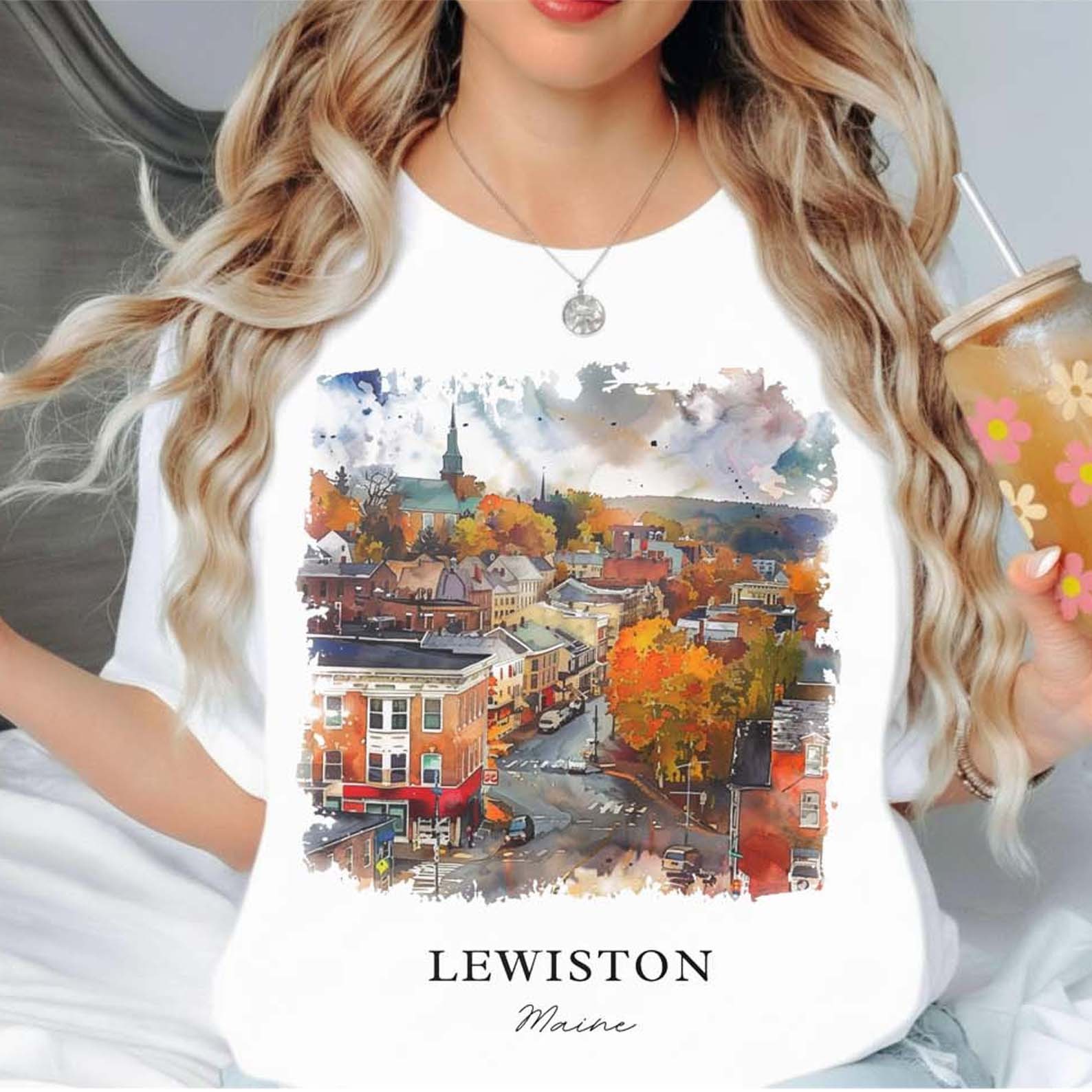 Lewiston Maine Unisex Shirt Travel Gift Maine Trip Lover Souvenir Tee