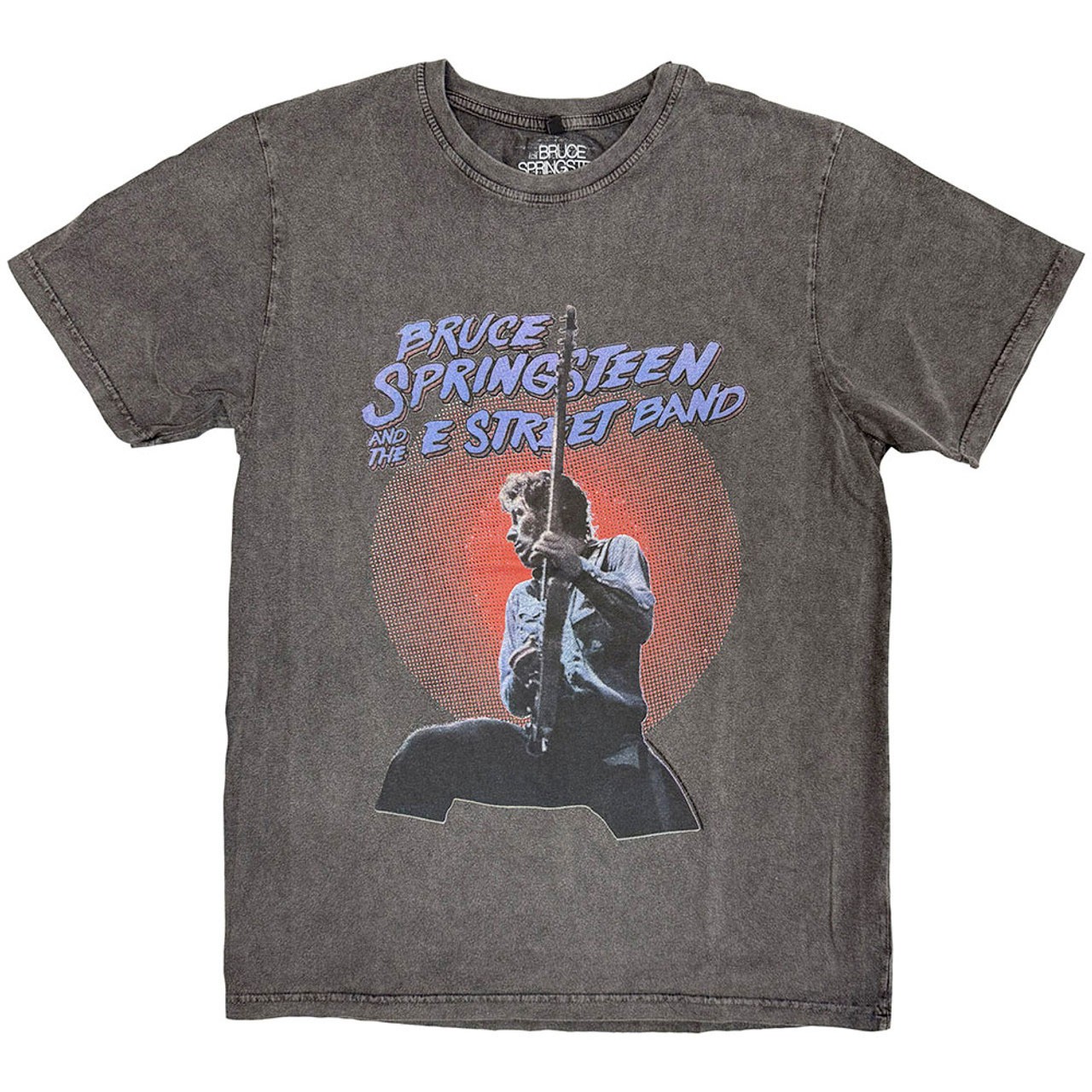 Bruce Springsteen – Live Photo – Charcoal Grey Stone Wash T-shirt