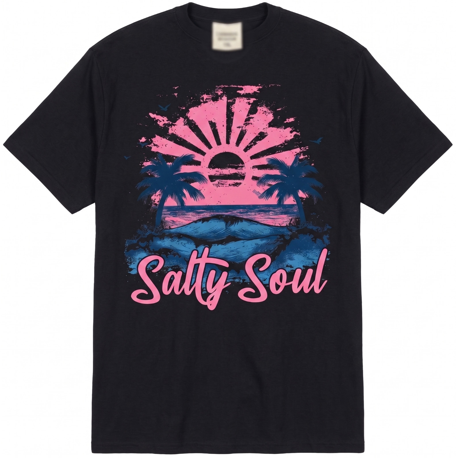 Salty Soul Summer Summer Vacation Tee Tshirt Retro Vintage Beach Unisex T Shirt
