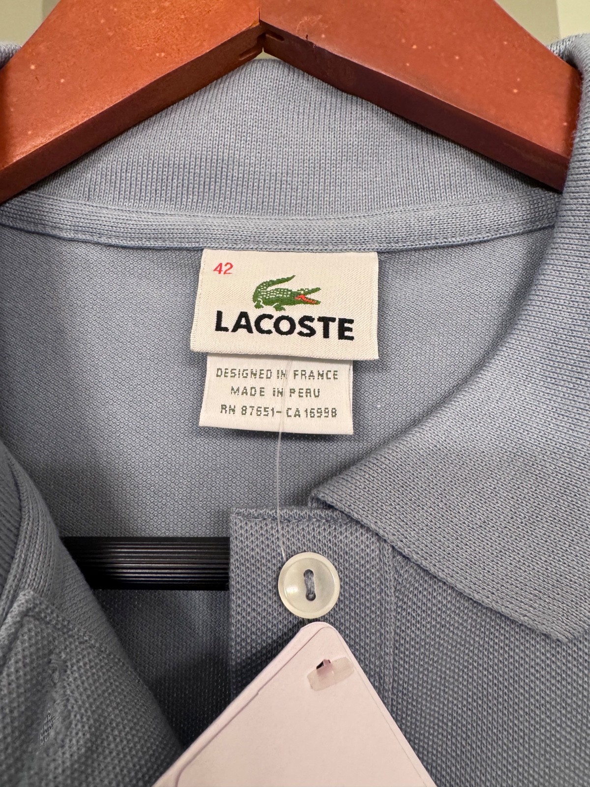 Lacoste Women Short Sleeve Cotton Polo Shirt -Size 10