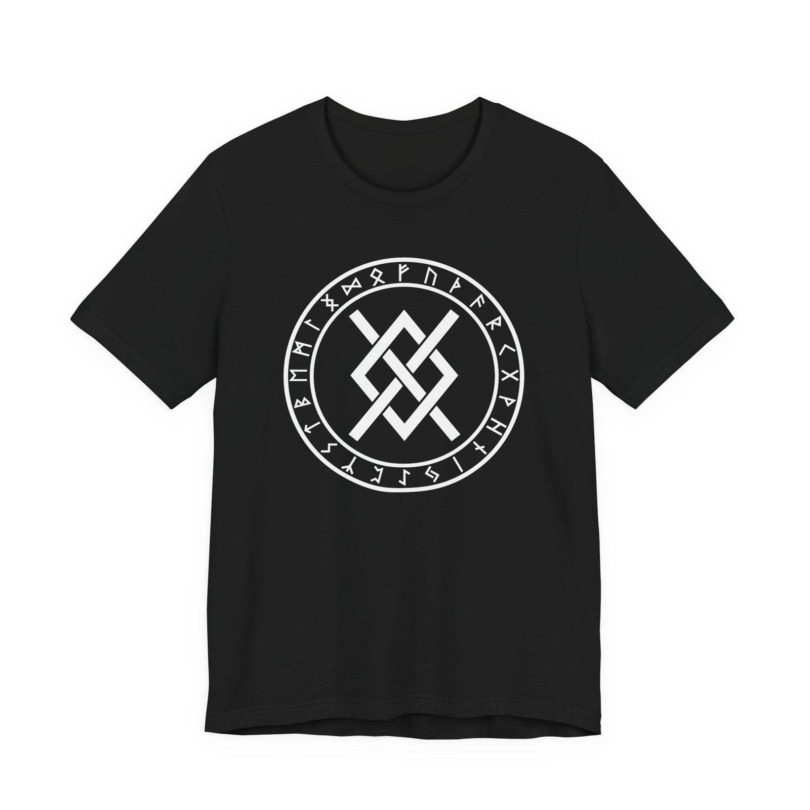 Odin&rsquo;s Spear Gungnir Norse T-Shirt | Viking Symbol With Rune Circle Tee
