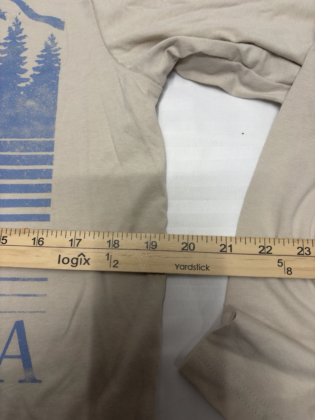 Original Use Long Sleeve Shirt Explore The High Sierras California Beige Size S