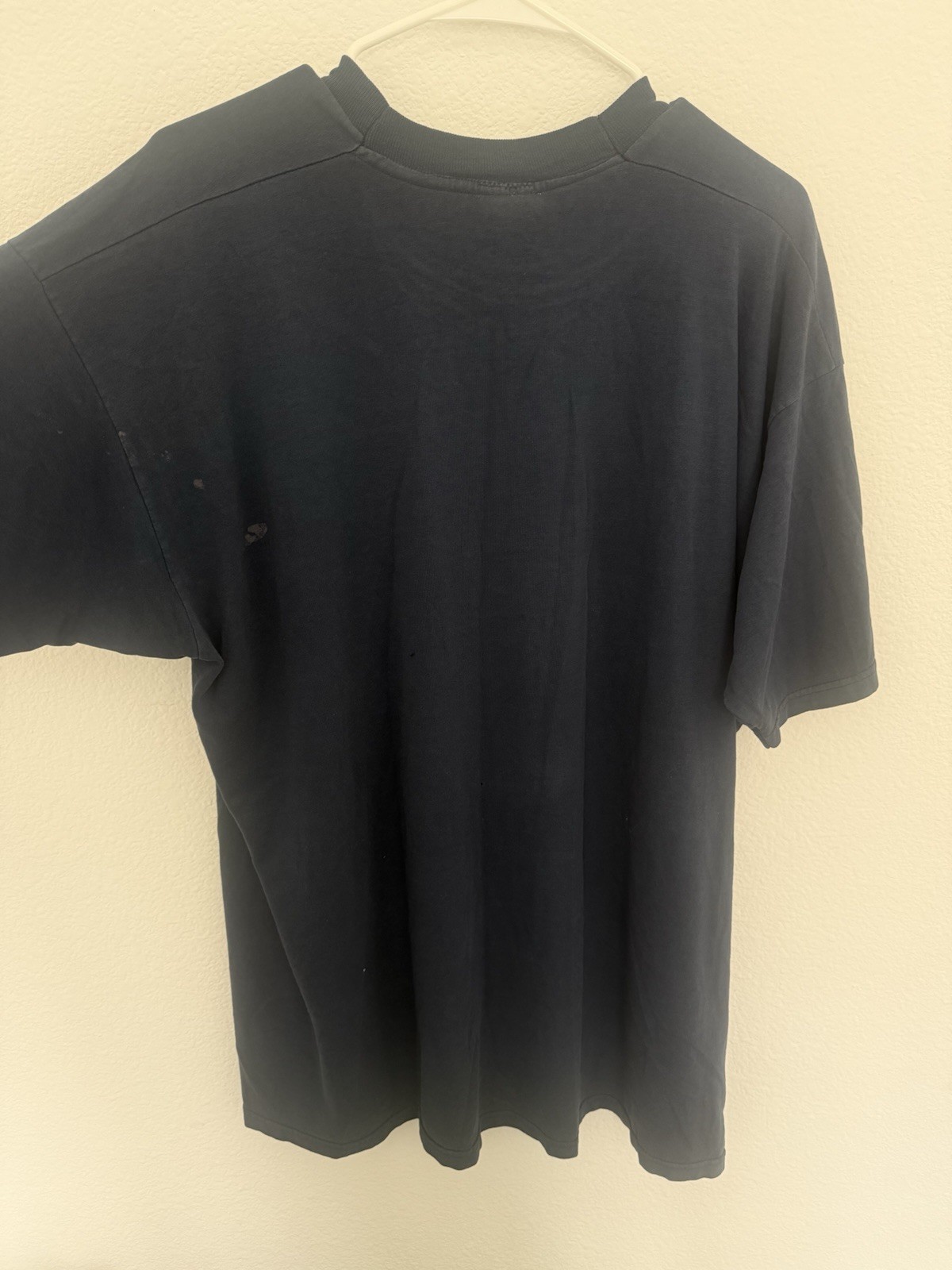 Looney Tunes Tweety Rule Breaker Graphic Men&rsquo;s Crew Neck Tee Navy XL 90s
