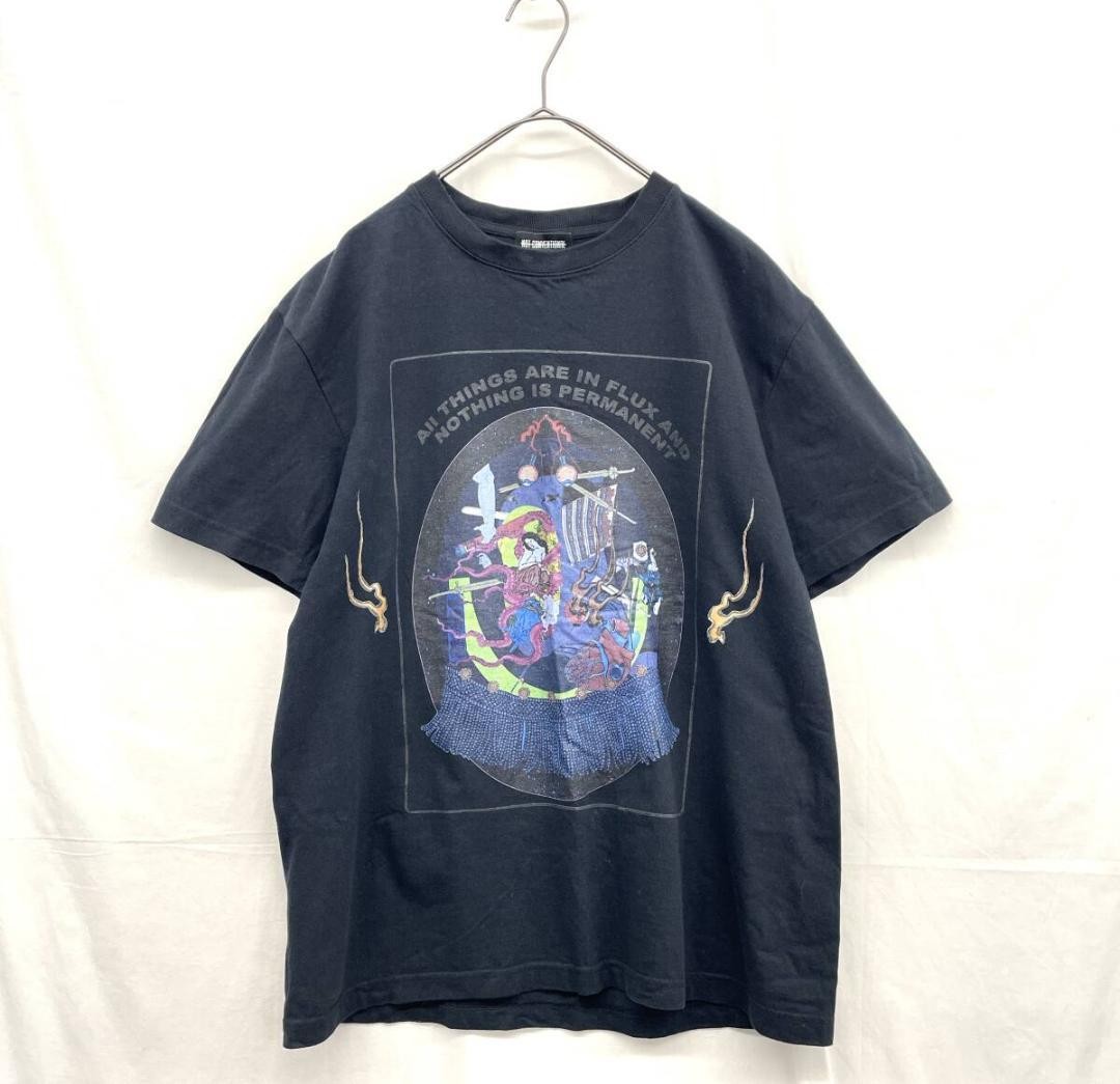 NOT CONVENTIONAL Graphic T-Shirt Black Free Size KZ9231
