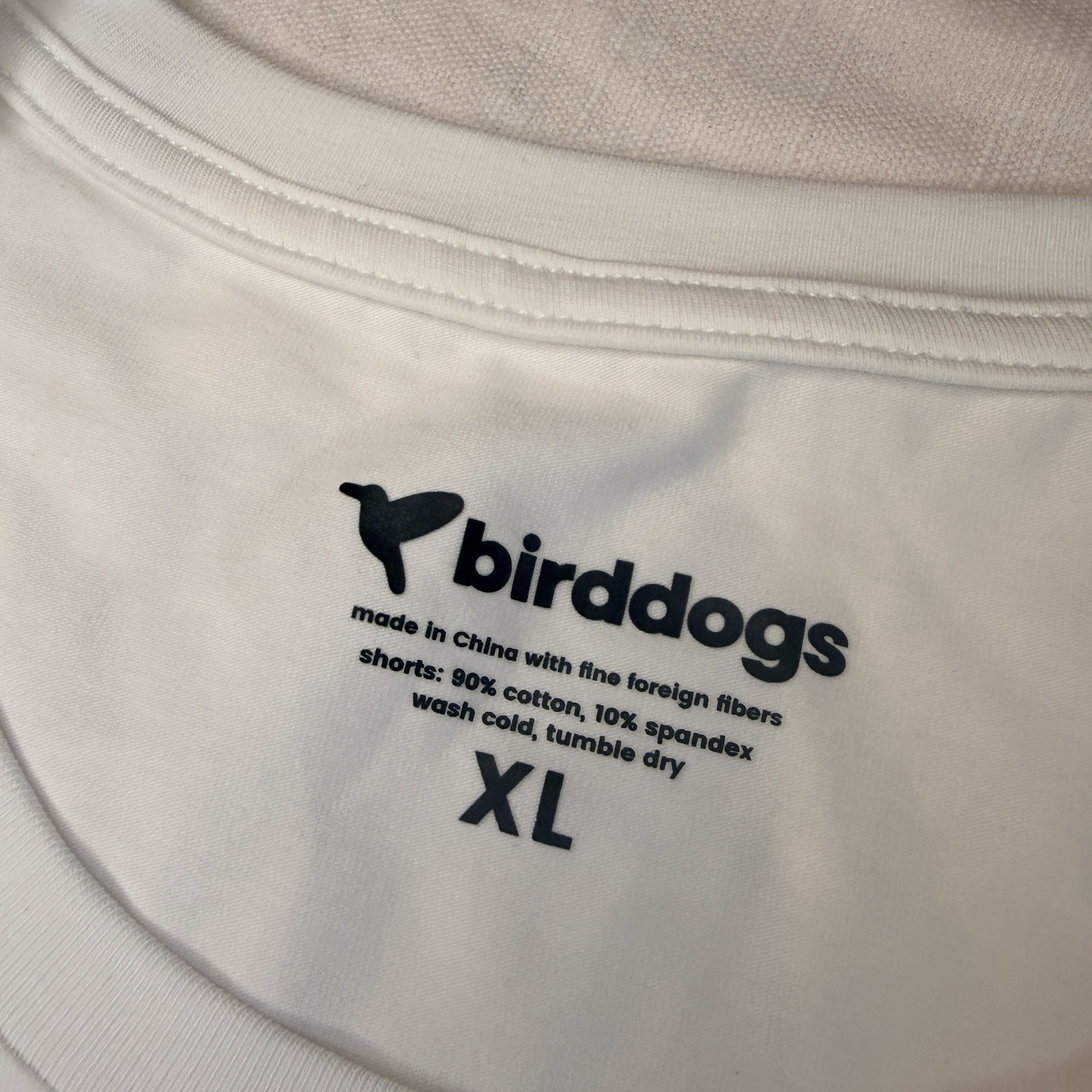 Birddogs Schmasters &rsquo;24 Tee White Stretch Athleisure Men&rsquo;s Sz XL Golf Graphic