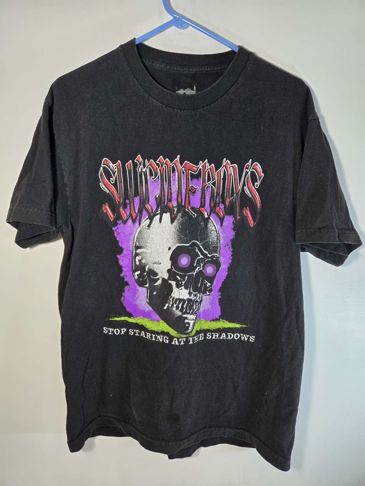 Suicideboys T Shirt Mens L Black Stop Staring At The Shadows Skull G59 Hip Hop