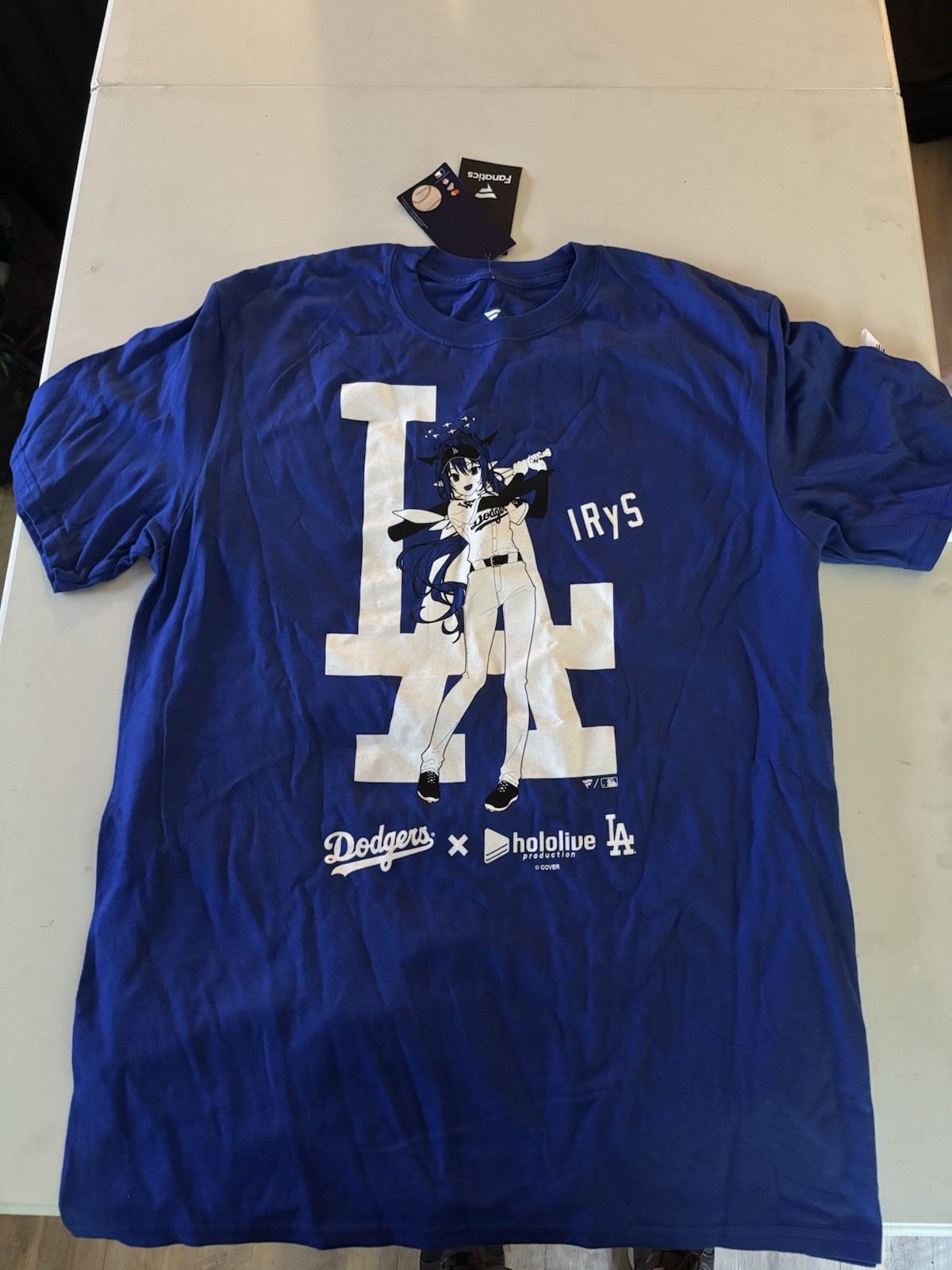 Hololive Irys Dodgers Shirt Large Size