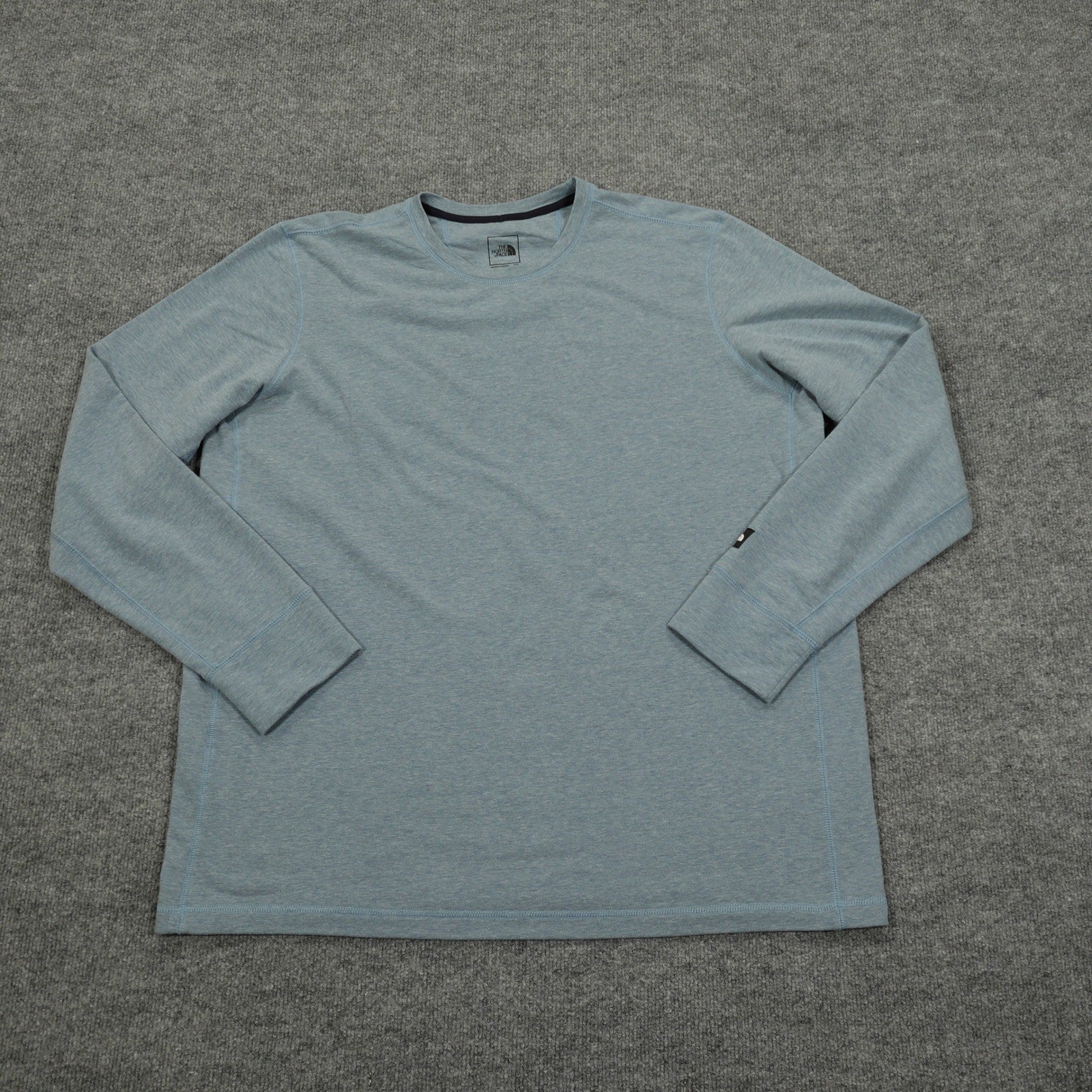 The North Face Shirt Mens XXL Blue Long Sleeve Crew Neck Stretch A3MG5 Active