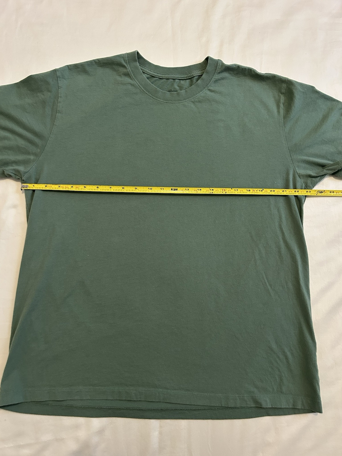 allbirds Men’s Short Sleeve Shirt Size XL Organic Cotton Green