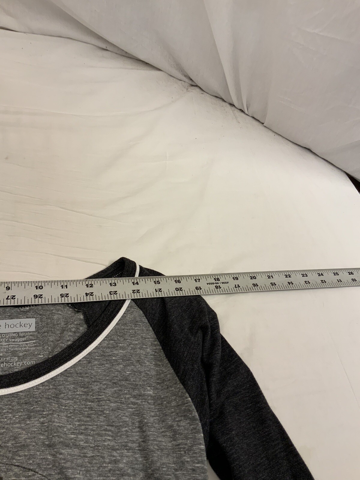 Sauce Hockey Shirt S Gray 1/2 Sleeve Poly Cotton Rayon Made USA YGI O2-331
