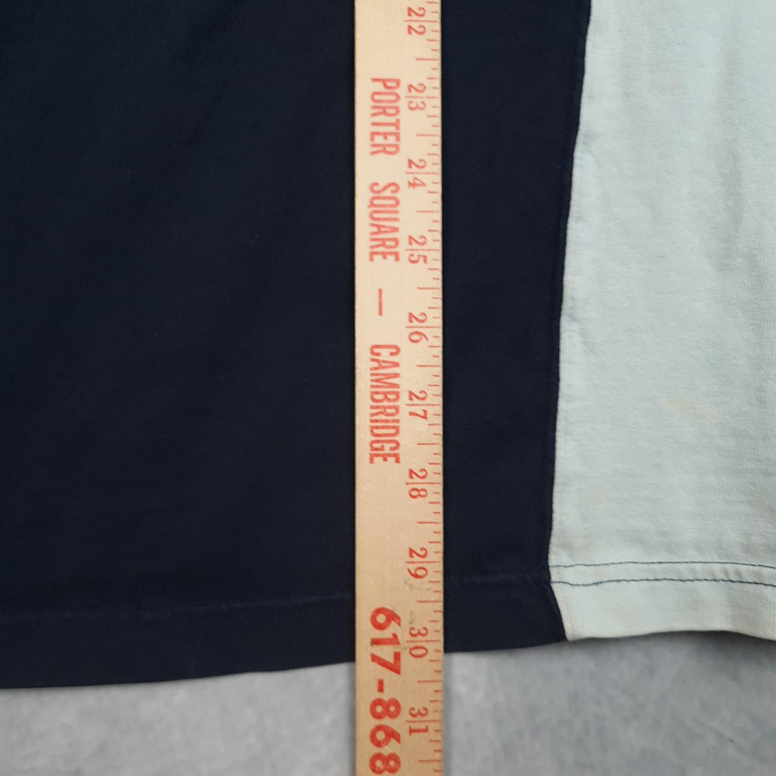 Avirex Shirt Mens XL Blue Colorblock Industry Standard Logo Graphic Tee Y2K
