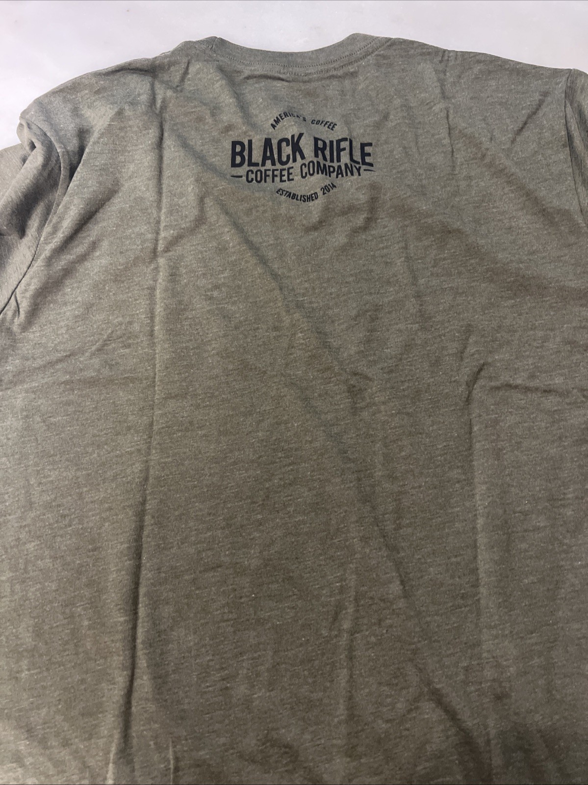 Black Rifle Coffee Company Coffee or Die T-Shirt Snake Military Green Size Large
