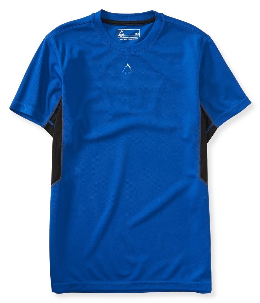 A87 NEW Blue Black Active Dri Fit Wick Moist Mesh T-Shirt Big Men 2XL QCO