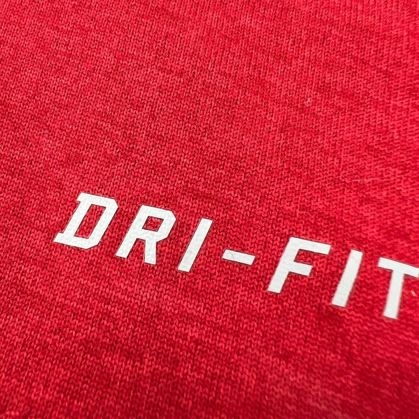 2011 NFL Nike DRI-FIT San Francisco 49ers L Red Short Sleeve On Field Tee L