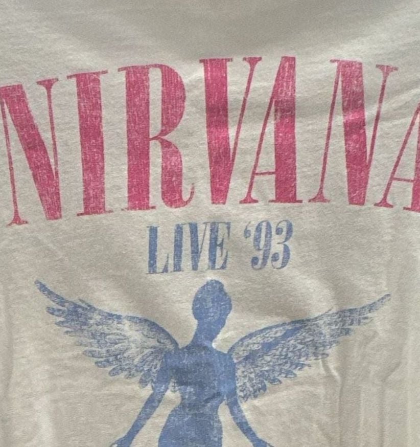 Nirvana Live &rsquo;93 Graphic Print T-Shirt Size XS