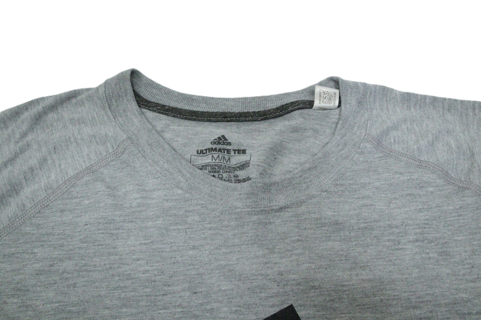Adidas Ultimate Tee Men&rsquo;s M/M Grey Short Sleeve Crew Neck Logo T-Shirt T0492