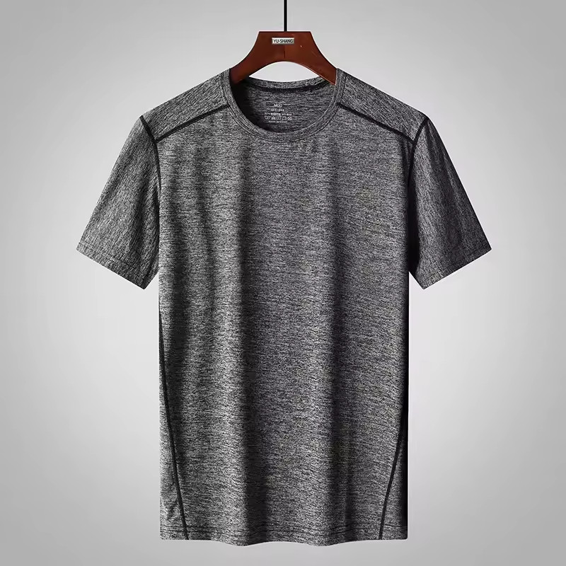 Men Big & Tall T-Shirt 6XL 7XL 8XL Casual Short Sleeve Polyester Stretch